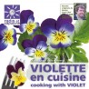 Violette comestible à semer - Radis et capucine