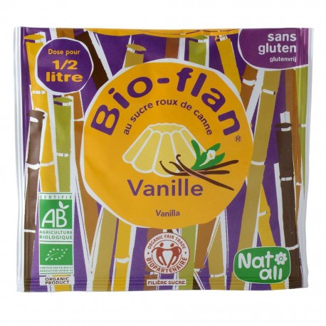Poudre entremet au sucre de canne Bio : Vanille - Nat'ali